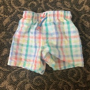 Cat and Jack seersucker swim shorts